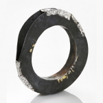 Contact - bracelet - silver,18kt yellowgold,niello, patina - 2012