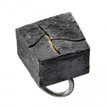 Cracks - In the box series - silver,18kt yellow gold,niello,patina - 2011