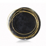 Brooch Title: Thoughts Materials: Silver, 18kt yellow gold, enamel, patina